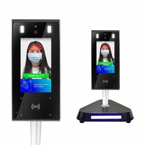 img 4 attached to Automatic Infrared Body Temperature Thermal Scanner Kiosk Access Control System With Non-Contact Face Recognition And Temperature Measurement, Supporting Face Comparison Library