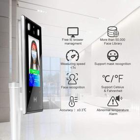 img 2 attached to Automatic Infrared Body Temperature Thermal Scanner Kiosk Access Control System With Non-Contact Face Recognition And Temperature Measurement, Supporting Face Comparison Library