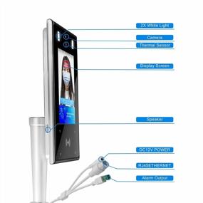 img 3 attached to Automatic Infrared Body Temperature Thermal Scanner Kiosk Access Control System With Non-Contact Face Recognition And Temperature Measurement, Supporting Face Comparison Library