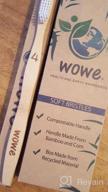 img 1 attached to Pack Of 4 Wowe Lifestyle Natural Organic Bamboo Toothbrushes With Biodegradable Ergonomic Wood Handle And Soft BPA-Free Bristles - Celebrate Your Sustainable Oral Care Journey! review by Larry Willis