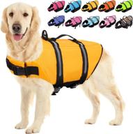 🐶 sunfura ripstop dog life jacket: keep your pet safe with reflective stripes and rescue handle логотип