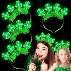 img 4 attached to Shine Bright On St. Patrick'S Day With "TURNMEON" Light-Up Headbands & Hats - Perfect For Women'S Party Favors & Irish-Themed Decorations!