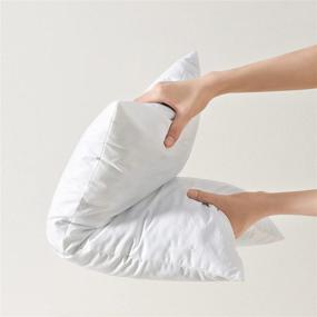 img 1 attached to 26x26 Euro Pillow Inserts - Shredded Memory Foam Fill for High Density and Long-lasting Support - Home, Couch, Hotel Collection - Cotton Fabric - 2 Pack