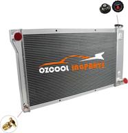 superior cooling performance: ozcoolingparts 4 row core aluminum radiator 🔥 for 1967-1972 chevy blazer/gmc jimmy c10/c20/k10/k20/k30 s/t 35/3500 k5/k15/k1500 pickup truck logo