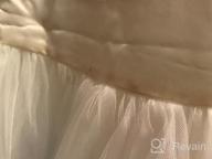 img 1 attached to Ivory Tulle Rose Floral Petals Toddler Flower Girl Dresses Bridal Gown 302T: Elegant Attire for Little Flower Girls review by Stephanie Traub