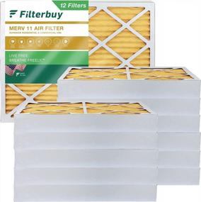 img 4 attached to 12-Pack Of Filterbuy MERV 11 Allergen Defense 10X14X4 Air Filters For HVAC AC Furnaces - Replacements Pleated To Actual Size: 9.50 X 13.50 X 3.75 Inches
