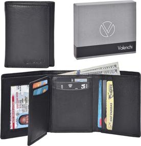 img 4 attached to Valenchi RFID Genuine Leather Trifold Vintage