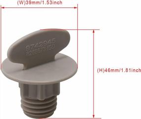 img 1 attached to Spray Wash Arm Nut Replacement For Dishwashers - RDEXP Part # 9742945; Replaces 747435 AH402230 EA402230 PS402230 WP9742945 LP13203