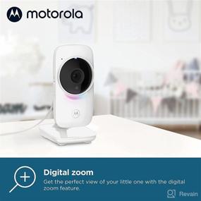 img 1 attached to 👶 Motorola Baby Monitor - VM482 ANXL Video Baby Monitor with Camera, Mood Light, 1000ft Range, 2.8" Color Screen, One-Way Audio, Manual Pan/Tilt, Digital Zoom, Sound Level Indicator, Night Vision