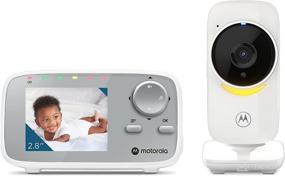img 4 attached to 👶 Motorola Baby Monitor - VM482 ANXL Video Baby Monitor with Camera, Mood Light, 1000ft Range, 2.8" Color Screen, One-Way Audio, Manual Pan/Tilt, Digital Zoom, Sound Level Indicator, Night Vision