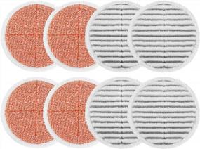 img 4 attached to 🧹 KEEPOW 8 Pack Spin Mop Pads Replacement for Bissell Spinwave 2124, 2039, 2037 Series - Enhance your Powered Hard Floor Mop