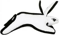 tuffy barnyard junior white rabbit soft dog toy - ultimate durability with multiple layers, squeakers, and interactive play - machine washable and floats логотип