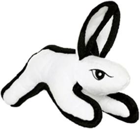 img 3 attached to TUFFY Barnyard Junior White Rabbit Soft Dog Toy - Ultimate Durability With Multiple Layers, Squeakers, And Interactive Play - Machine Washable And Floats