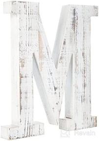 img 2 attached to Distressed Alphabet Standing Monogram Letter