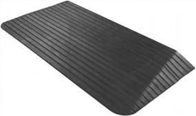 img 4 attached to 2-1/2 Inch Rise Silver Spring Solid Rubber Threshold Ramp