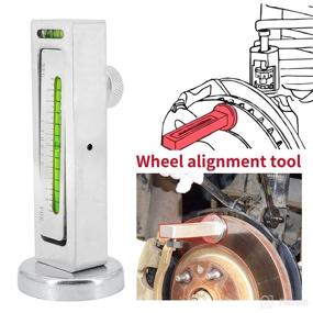 img 2 attached to 🔧 KIPA Adjustable Magnetic Gauge Tool: Efficient Camber Castor Strut Wheel Alignment for RV, Truck, and Car Tire Repair. Enhanced Magnetic Absorb, Innovative Circular End Mounting for Practical Use