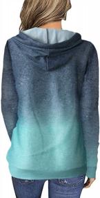 img 1 attached to Minipeach Women'S Long Sleeve Tops, Tie Dye Sweatshirt, Zip Up Hoodie Oversized-Sweatshirts Pullover