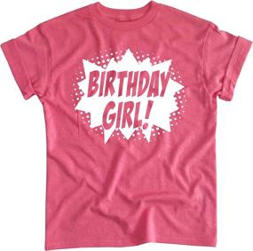 img 2 attached to Happy Family Clothing Superhero Birthday Girls' Clothing : Tops, Tees & Blouses