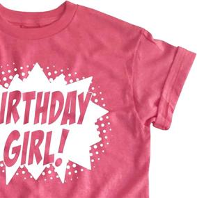 img 1 attached to Happy Family Clothing Superhero Birthday Girls' Clothing : Tops, Tees & Blouses