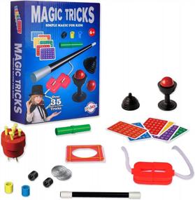 img 4 attached to Kids Magic Trick Set 1 - Over 35 Easy Tricks With Wand, Manual & More For Beginner Magicians - Best Gift Idea!