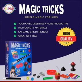 img 3 attached to Kids Magic Trick Set 1 - Over 35 Easy Tricks With Wand, Manual & More For Beginner Magicians - Best Gift Idea!