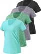 stay cool and comfy with xelky women's moisture wicking athletic tees - perfect for workouts! logo