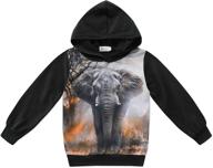 🦖 dinosaur-themed sleeve pullover: boys' hoodies & sweatshirts at fashion hoodies & sweatshirts - shop now! logo