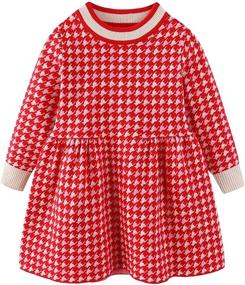 img 4 attached to Mud Kingdom Toddler Christmas Reindeer Girls' Clothing via Dresses