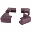 protect your little ones with lurico's 4-piece corner protector set - coffee brown logo