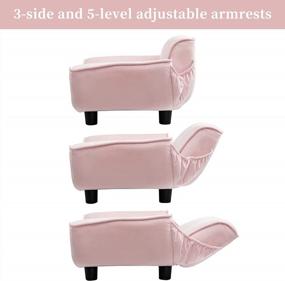 img 2 attached to Comfortable And Convenient: Hollypet Foldable Pet Sofa Bed With Storage Pocket For Small To Medium Pets In Pretty Pink