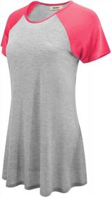 img 3 attached to Stay Cool And Chic This Summer With FASHION BOOMY'S Women'S Raglan Tunic Top - Made In USA