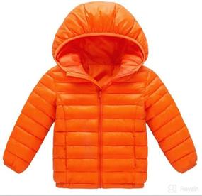 img 1 attached to 🧥 High-quality Kids Winter Puffer Jacket - Warm, Hooded, Lightweight & Water-Resistant