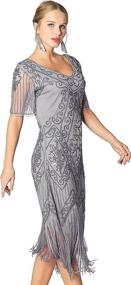 img 1 attached to Radtengle Flapper Fringed Sleeves Roaring Women's Clothing ~ Dresses