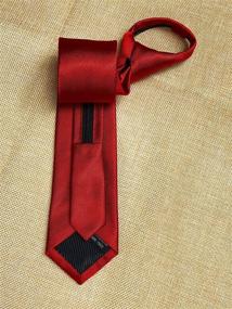 img 1 attached to 👔 Men's Accessories: Stylish and Elegant Zipper Necktie for Formal Attire