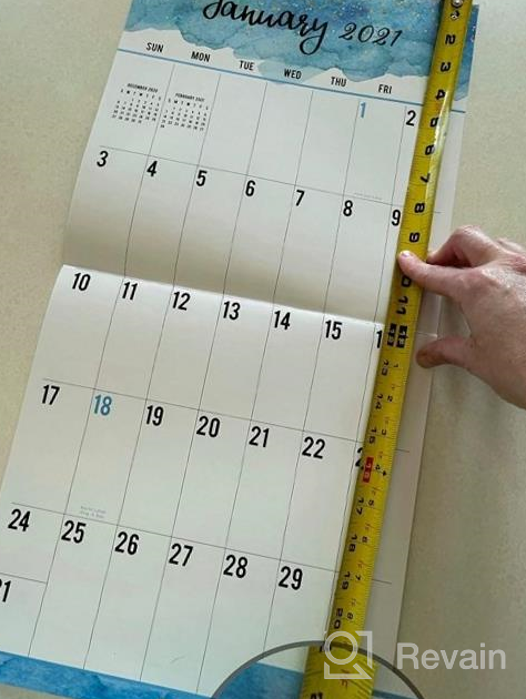 img 1 attached to Stay Organized & Plan Ahead With Large Print 2023 Wall Calendar - 18 Months, Oversized Blocks, Thick Paper review by Prentice Fossett