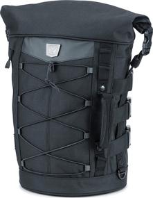 img 3 attached to Kuryakyn 5223 Momentum Deadbeat Expandable Motorcycle Travel Luggage: Sissy Bar Straps, Black Duffle Bag with Weather Resistant Features