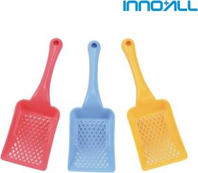 img 2 attached to 🐾 INNO+ALL Plastic Litter Scoop - Deep Sky Blue, Compact Scoop