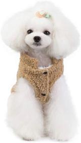 img 2 attached to Tangpan Soft Lamb Suede Pet Dog Warm Coat Puppy Vest Clothes (Champagne,XL)