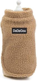 img 1 attached to Tangpan Soft Lamb Suede Pet Dog Warm Coat Puppy Vest Clothes (Champagne,XL)