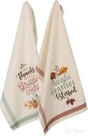 dii fall basics collection printed dishtowel 🍂 set, grateful fall design, 18x28, pack of 2 logo