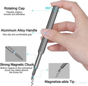 img 1 attached to 🔧 Precision 24 in 1 Screwdriver Set by Tuecota - Magnetic Mini Repair Tool Kit with S2 Steel Bits for Phone, Watch, Camera, Computer, Eyeglasses, Toys and More