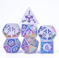 get your game on with 7-piece natural gemstone dice set for dungeons & dragons and mtg table games логотип