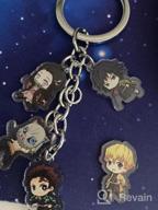 img 1 attached to Academia Keychain Keychains Todoroki Double Sided: The Perfect Accessory for My Hero Academia Fans review by Mike Kies