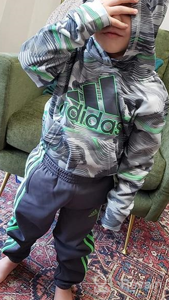 img 1 attached to 🌲 adidas Boy's Camouflage Fleece Hoodie and Joggers Set review by Phillip Ellis
