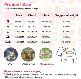 img 3 attached to 🐾 HYLYUN 2 Pack Puppy Pajamas - Cats Onesie: Soft, Cozy Cotton Rompers for Small Dogs and Cats S