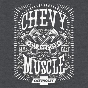 img 3 attached to Classic Chevy Shirt: Tee Luv All American Muscle - Chevrolet Graphic Tee Shirt