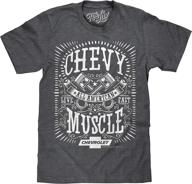 classic chevy shirt: tee luv all american muscle - chevrolet graphic tee shirt logo