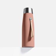 livana 16 oz. silksip™ insulated water bottle - glass-like drinking experience - hydraglow (sedona) logo
