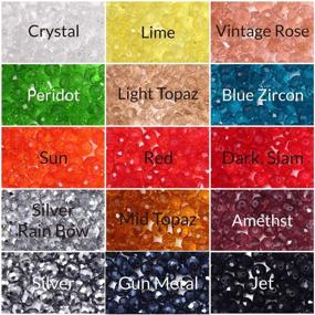 img 3 attached to 750Pcs Faceted Rondelle Glass Beads In 15 Vibrant Colors For Jewelry Making, DIY Crafts, Bracelets, Necklaces, And Earrings