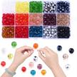 750pcs faceted rondelle glass beads in 15 vibrant colors for jewelry making, diy crafts, bracelets, necklaces, and earrings logo